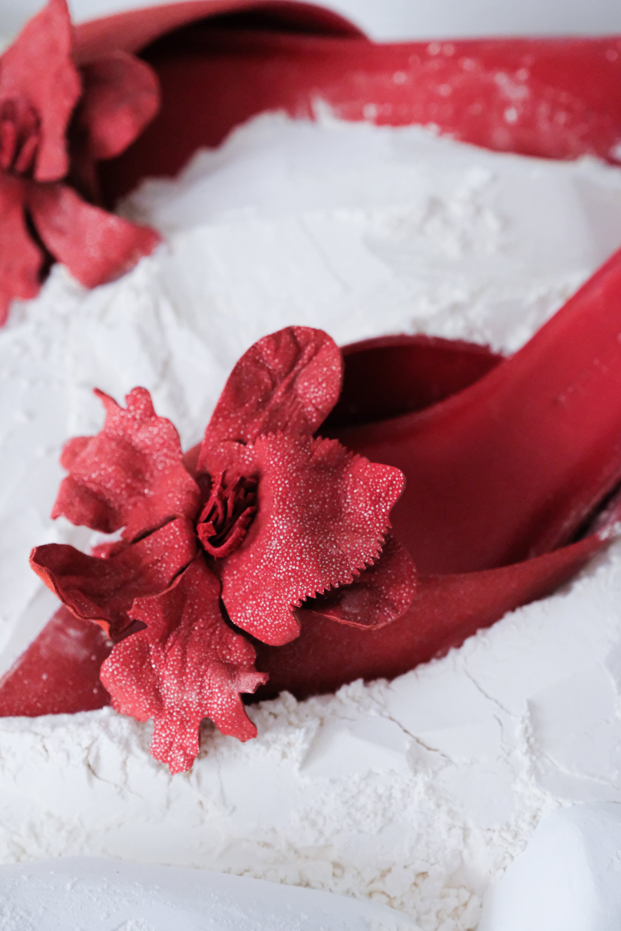 Jireh Heels IV in Sparkling Red