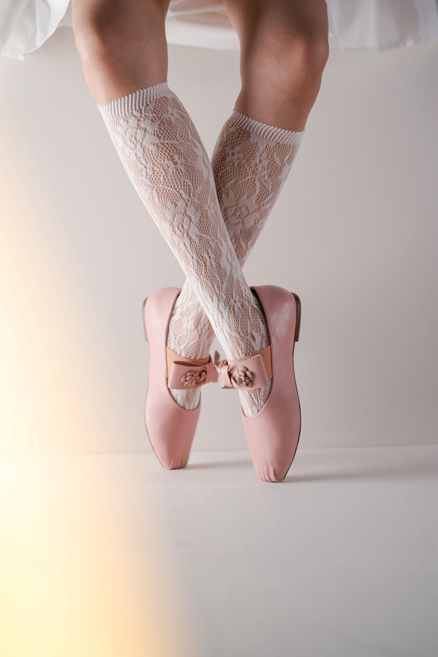 Evelina Ballet Flats in Pink
