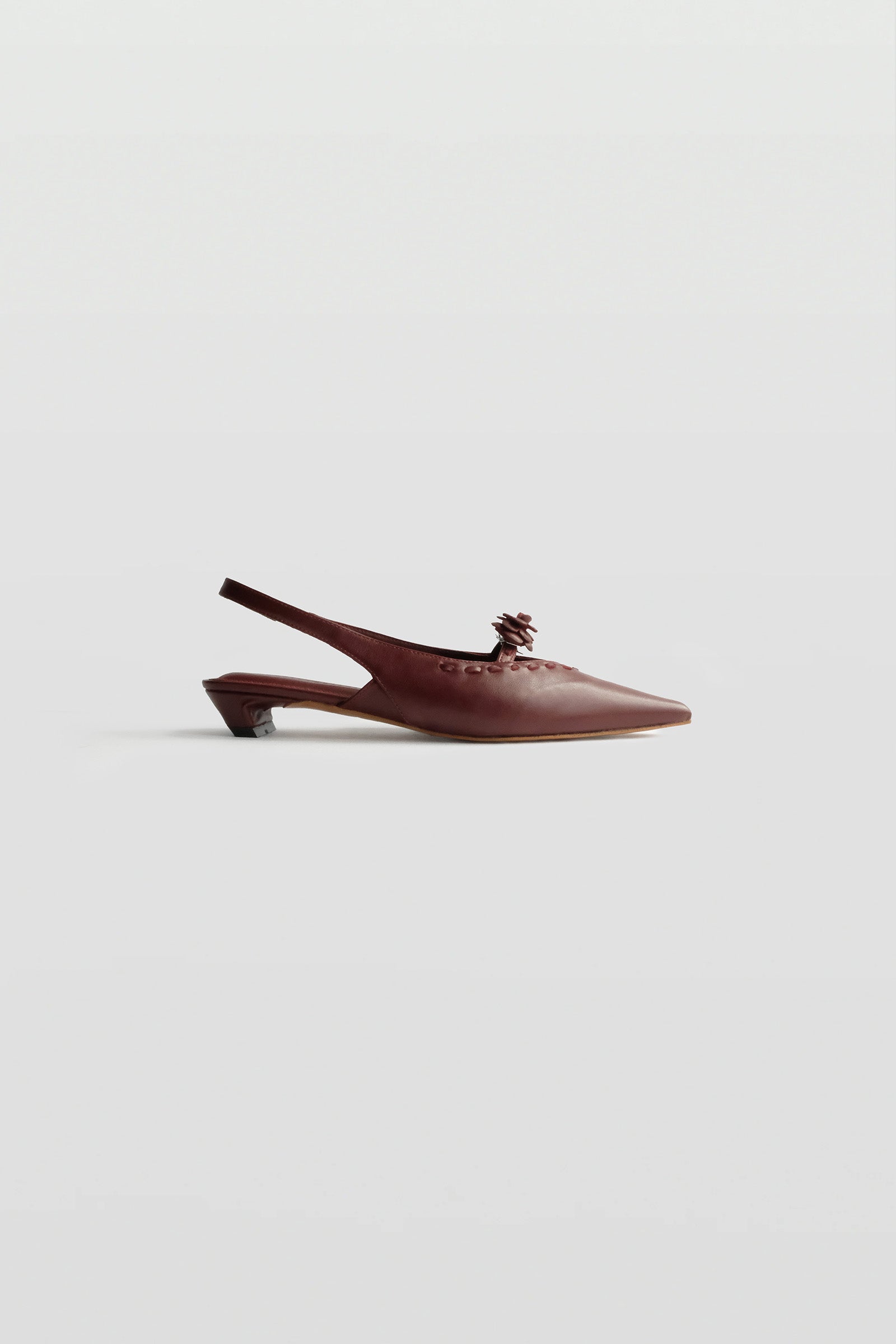 Valencia Slingback in Maroon