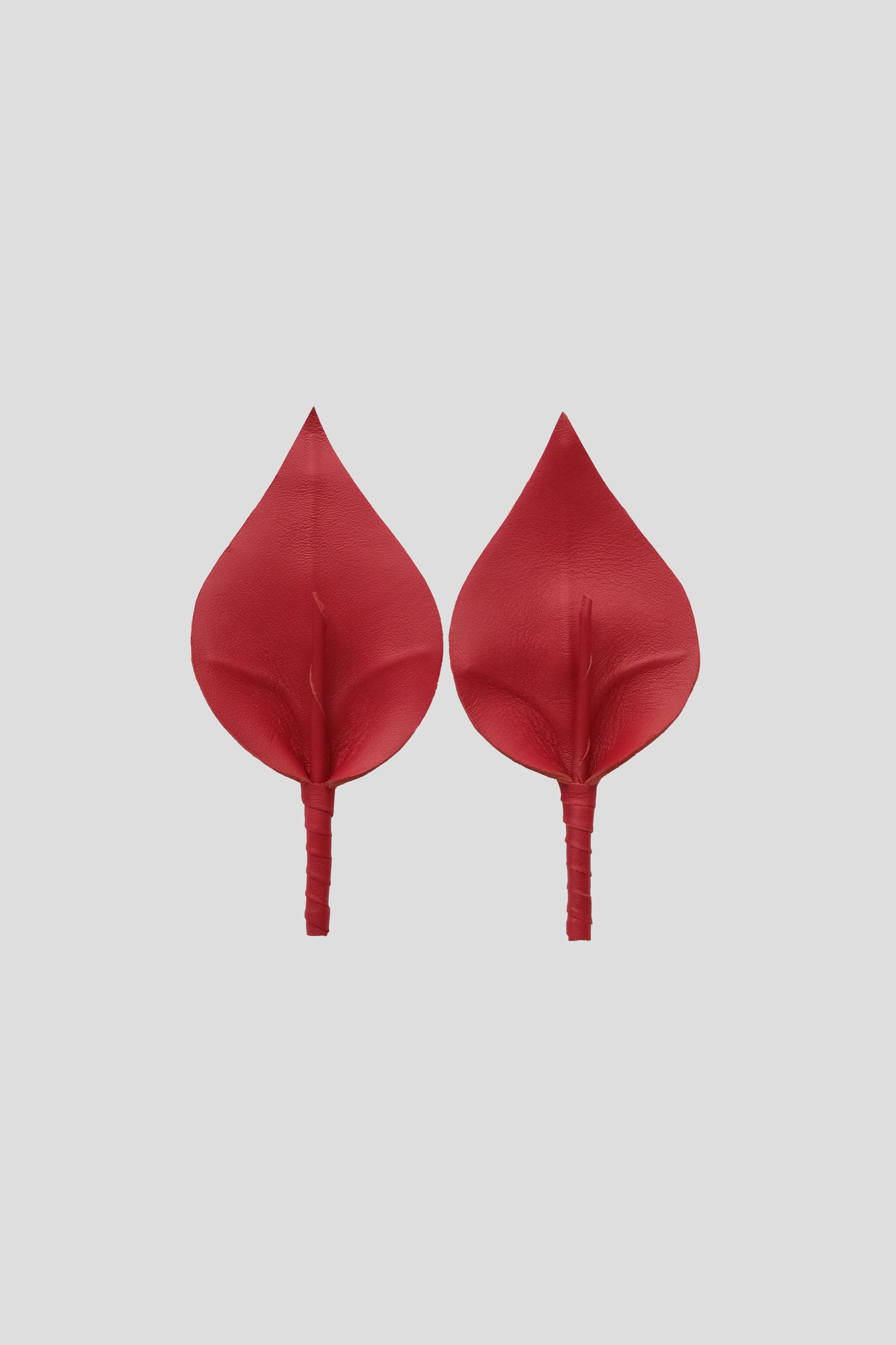 Calla Lily Clip On Shoes Accessories in Red
