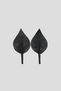 Calla Lily Clip On Shoes Accessories in Sparkling Black