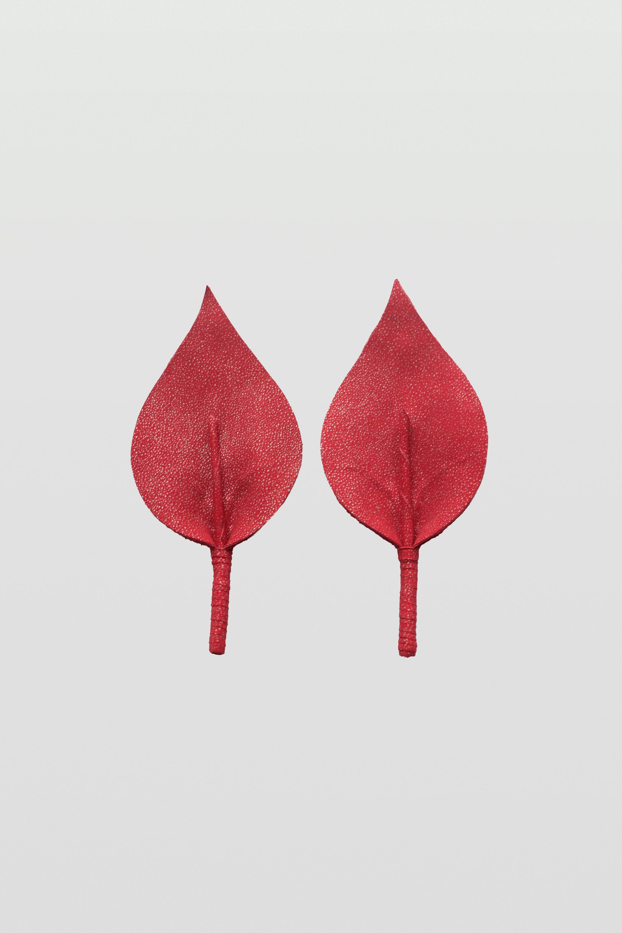 Calla Lily Clip On Shoes Accessories in Sparkling Red