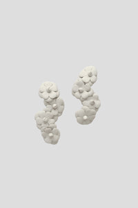 Four Camellia Clip On Shoes Accessories in White