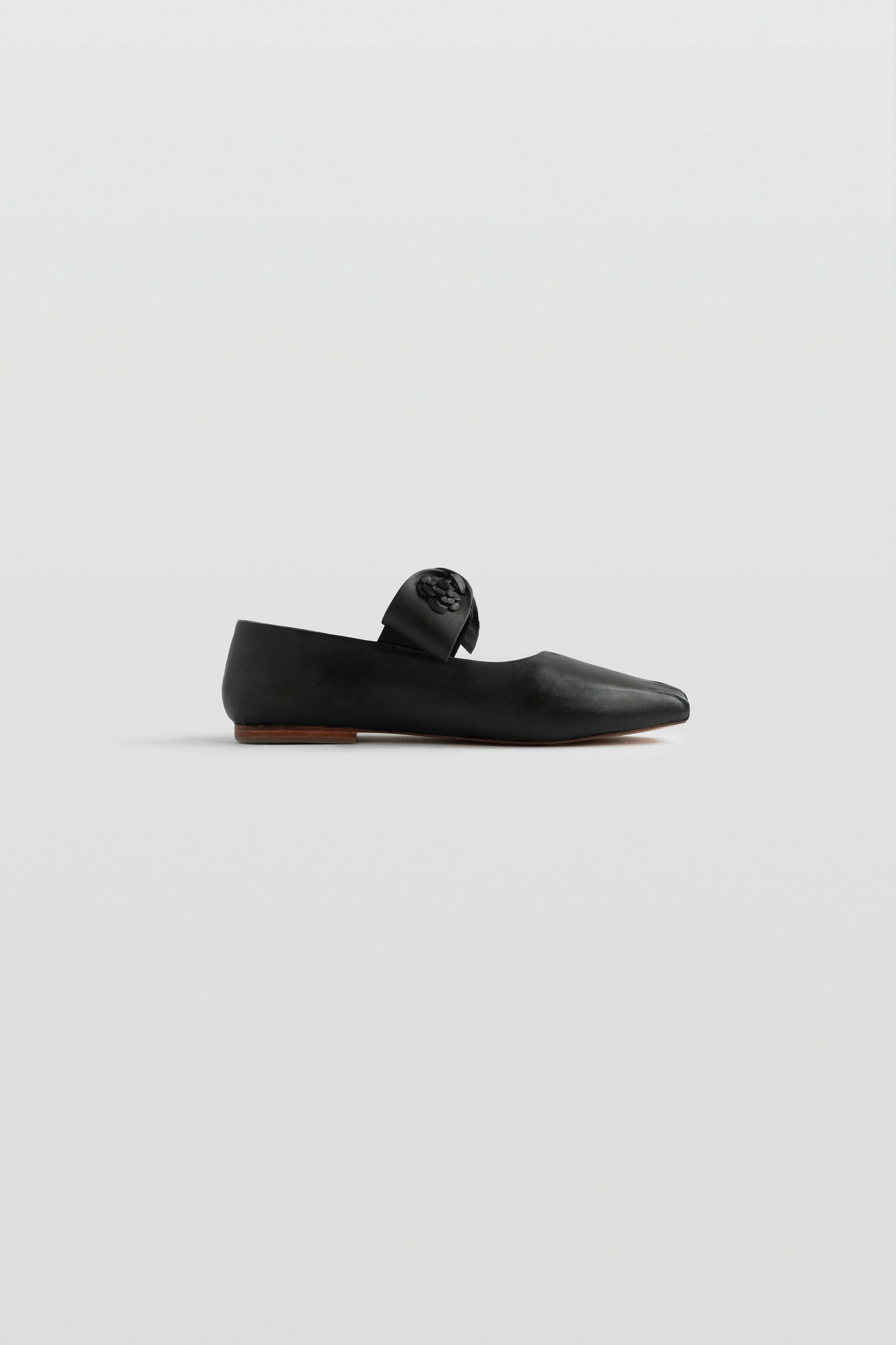 Evelina Ballet Flats in Black