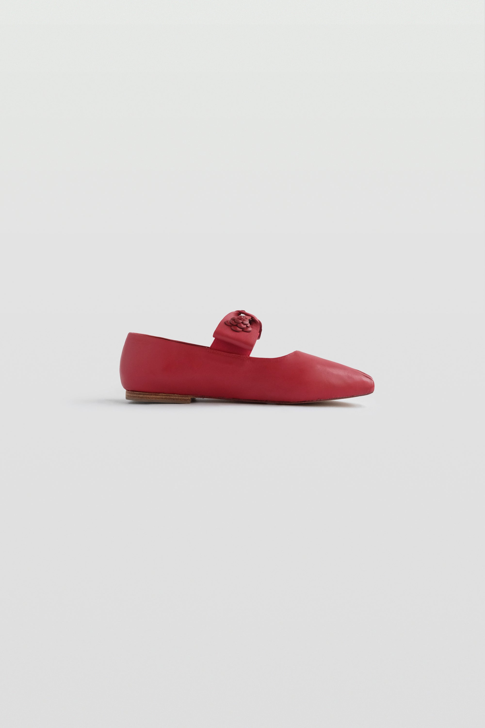 Evelina Ballet Flats in Red