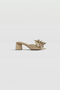 Jireh Heels IV in Sparkling Beige