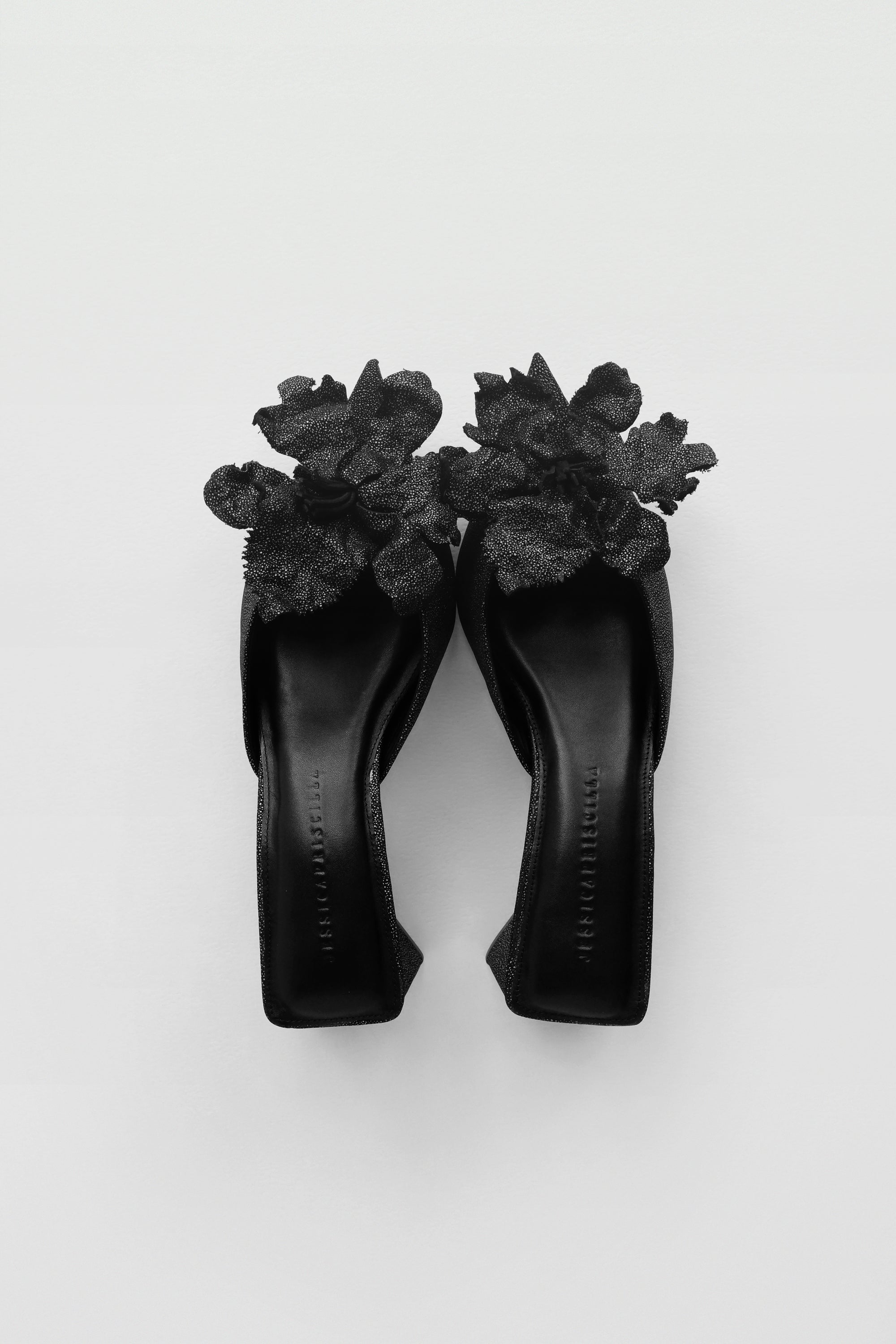 Jireh Heels IV in Sparkling Black